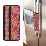Retro Paisley Pattern Print Refrigerator Handle Covers