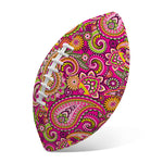 Retro Paisley Pattern Print Rugby Ball