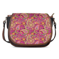 Retro Paisley Pattern Print Saddle Bag