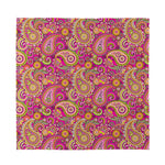 Retro Paisley Pattern Print Silk Bandana