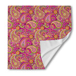 Retro Paisley Pattern Print Silk Bandana