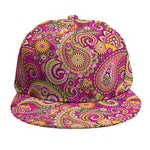 Retro Paisley Pattern Print Snapback Cap
