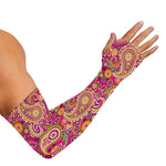 Retro Paisley Pattern Print Sun Protection Arm Sleeves