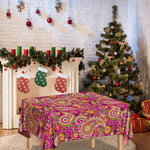 Retro Paisley Pattern Print Tablecloth