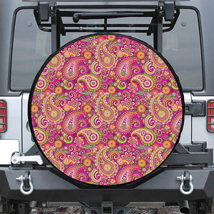 Retro Paisley Pattern Print Tire Cover