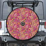 Retro Paisley Pattern Print Tire Cover With Camera Hole