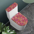 Retro Paisley Pattern Print Toilet Lid And Tank Cover Set