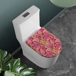 Retro Paisley Pattern Print Toilet Lid Cover