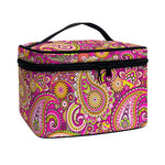 Retro Paisley Pattern Print Travel Makeup Bag