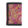 Retro Paisley Pattern Print Trifold Wallet