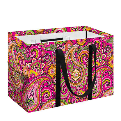 Retro Paisley Pattern Print Utility Tote Bag