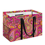 Retro Paisley Pattern Print Utility Tote Bag