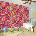 Retro Paisley Pattern Print Wall Sticker