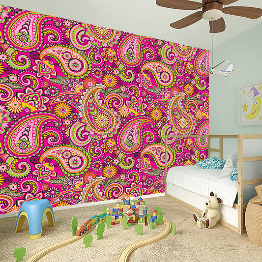 Retro Paisley Pattern Print Wall Sticker