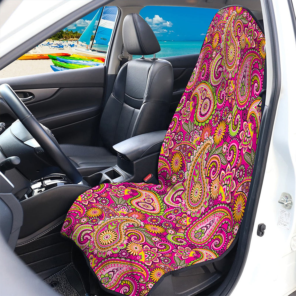 Retro Paisley Pattern Print Waterproof Car Seat Cover