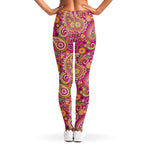 Retro Paisley Pattern Print Women's Leggings