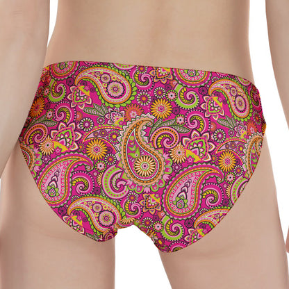 Retro Paisley Pattern Print Women's Panties