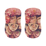 Retro Pink Roses Floral Print Bar Stool Covers