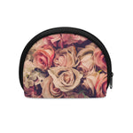 Retro Pink Roses Floral Print Coin Purse