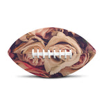 Retro Pink Roses Floral Print Rugby Ball