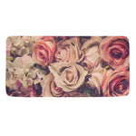 Retro Pink Roses Floral Print Towel