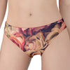 Retro Pink Roses Floral Print Women's Panties