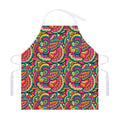 Retro Psychedelic Hippie Pattern Print Adjustable Apron