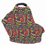 Retro Psychedelic Hippie Pattern Print Baby Seat Cover
