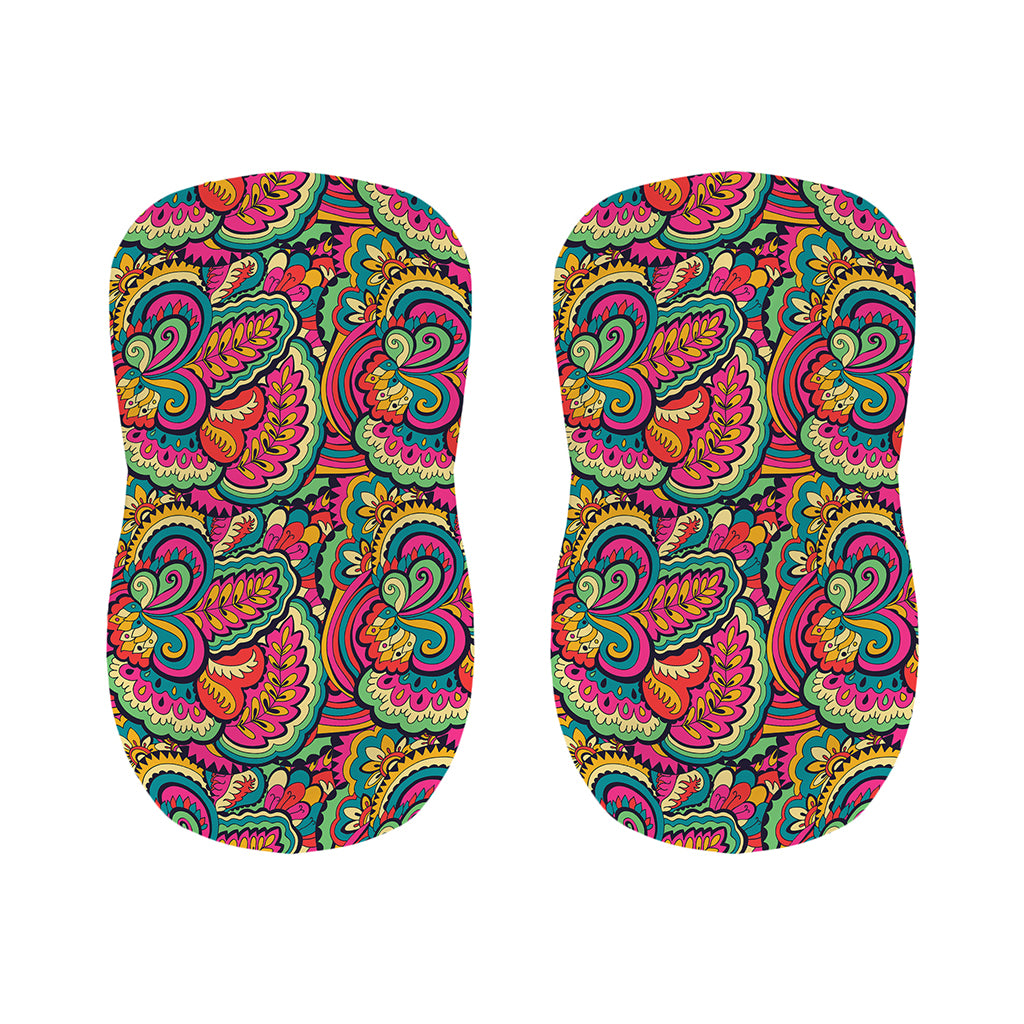 Retro Psychedelic Hippie Pattern Print Bar Stool Covers