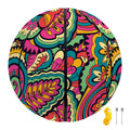 Retro Psychedelic Hippie Pattern Print Basketball