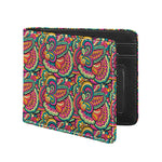Retro Psychedelic Hippie Pattern Print Bifold Wallet