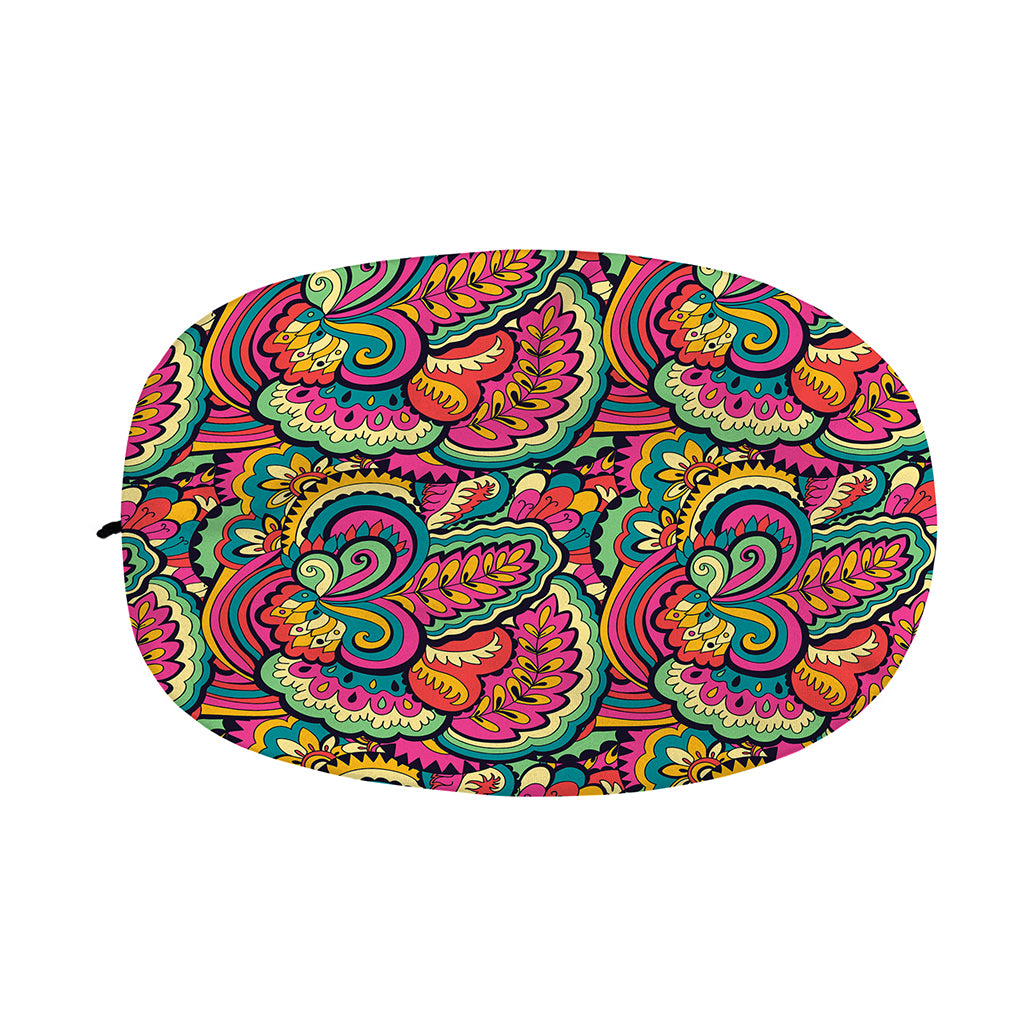 Retro Psychedelic Hippie Pattern Print Car Side Mirror Covers