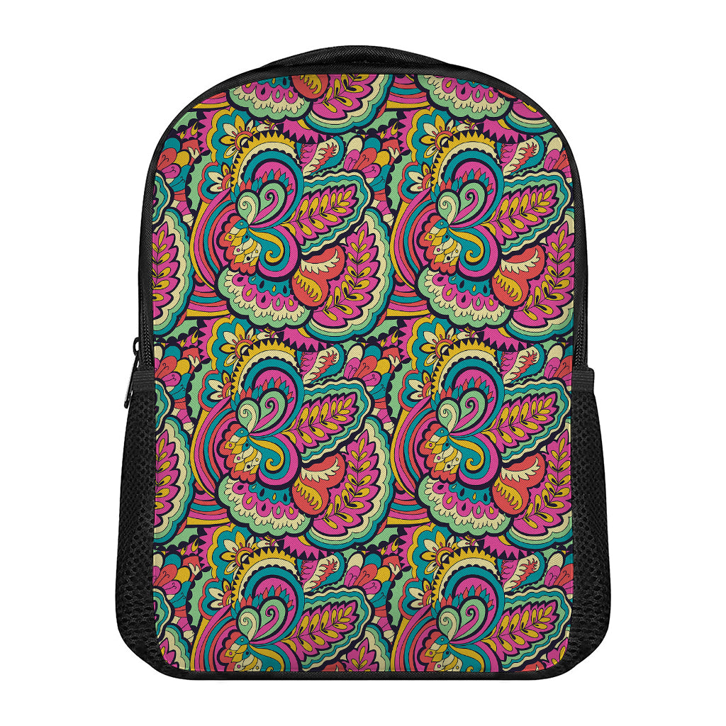 Retro Psychedelic Hippie Pattern Print Casual Backpack