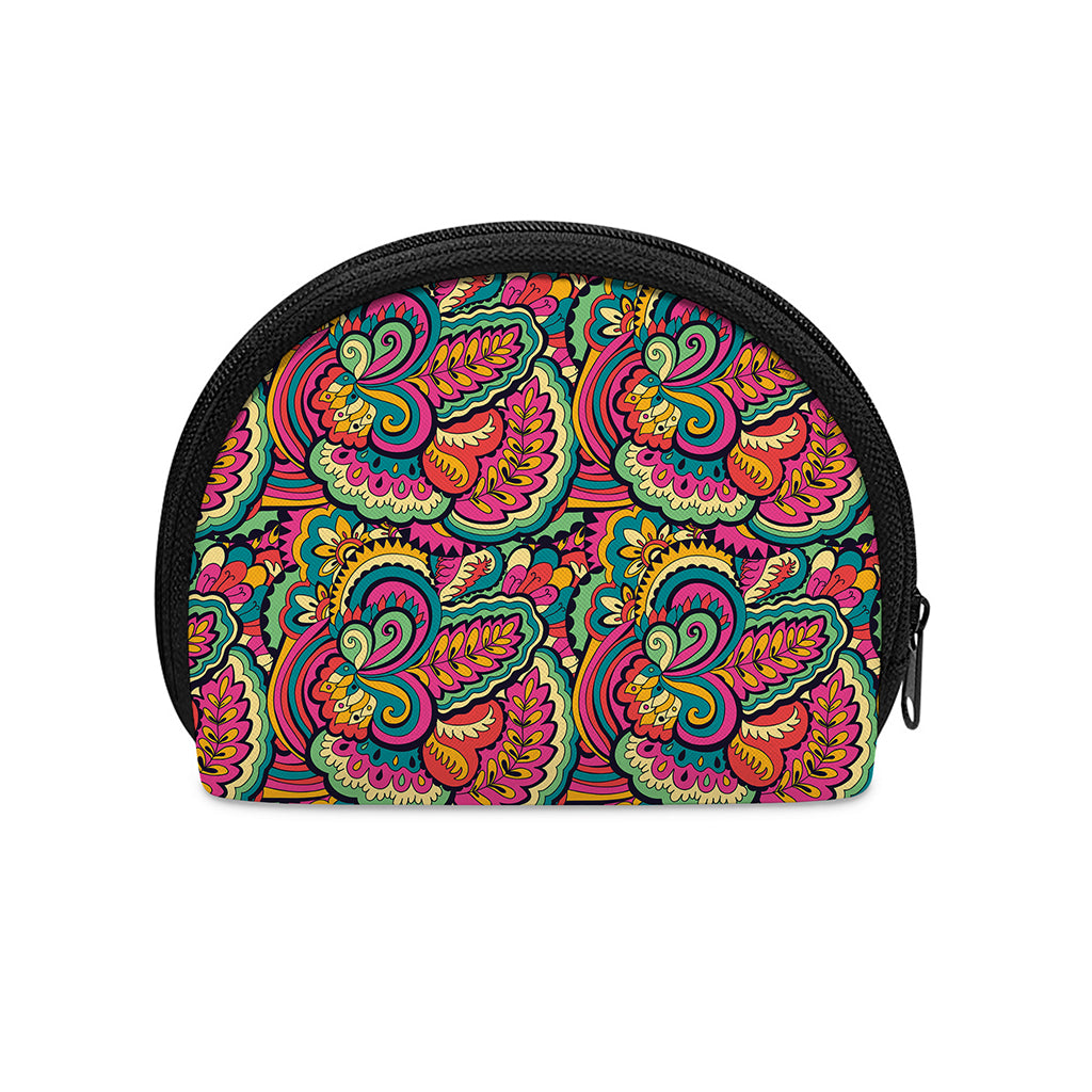Retro Psychedelic Hippie Pattern Print Coin Purse