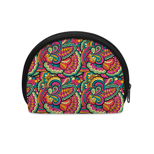 Retro Psychedelic Hippie Pattern Print Coin Purse