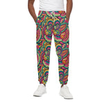 Retro Psychedelic Hippie Pattern Print Cotton Pants