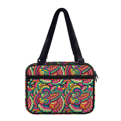 Retro Psychedelic Hippie Pattern Print Double Strap Bible Bag