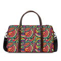 Retro Psychedelic Hippie Pattern Print Duffel Bag