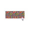Retro Psychedelic Hippie Pattern Print Extended Mouse Pad