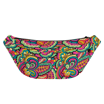 Retro Psychedelic Hippie Pattern Print Fanny Pack