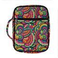 Retro Psychedelic Hippie Pattern Print Front Pocket Bible Bag