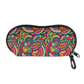 Retro Psychedelic Hippie Pattern Print Glasses Case