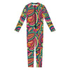 Retro Psychedelic Hippie Pattern Print Jumpsuit