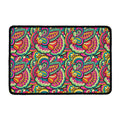 Retro Psychedelic Hippie Pattern Print Kitchen Mat