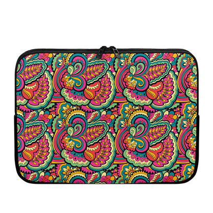Retro Psychedelic Hippie Pattern Print Laptop Sleeve