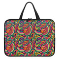 Retro Psychedelic Hippie Pattern Print Laptop Sleeve With Handle