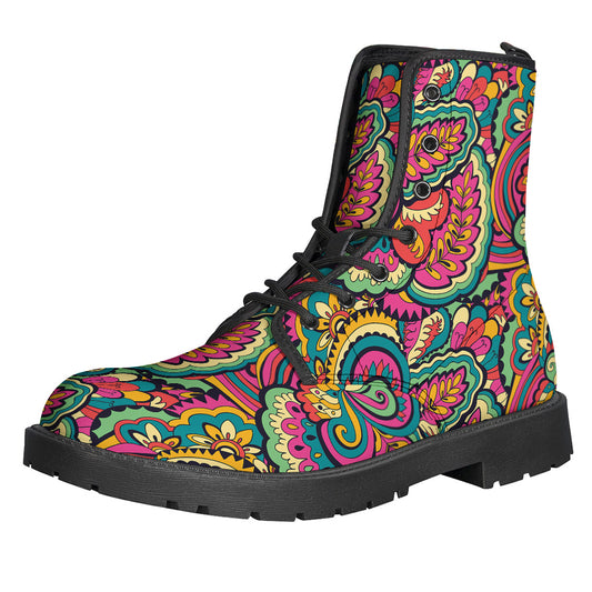 Retro Psychedelic Hippie Pattern Print Backpack