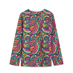 Retro Psychedelic Hippie Pattern Print Long Sleeve Short Coat