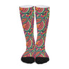 Retro Psychedelic Hippie Pattern Print Long Socks