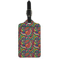 Retro Psychedelic Hippie Pattern Print Luggage Tag